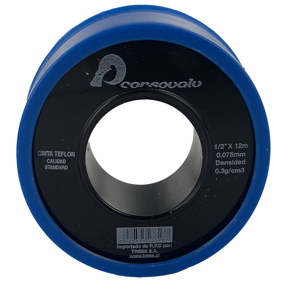 ROLLO CINTA TEFLON PREMIUM 1/2 X 12 MT.