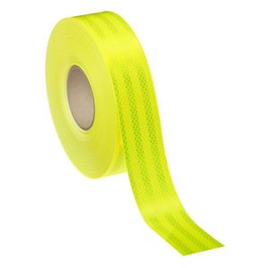 Cinta Reflectante Amarillo Limón Fluorescente 2" Conspicuity X Metro 3M